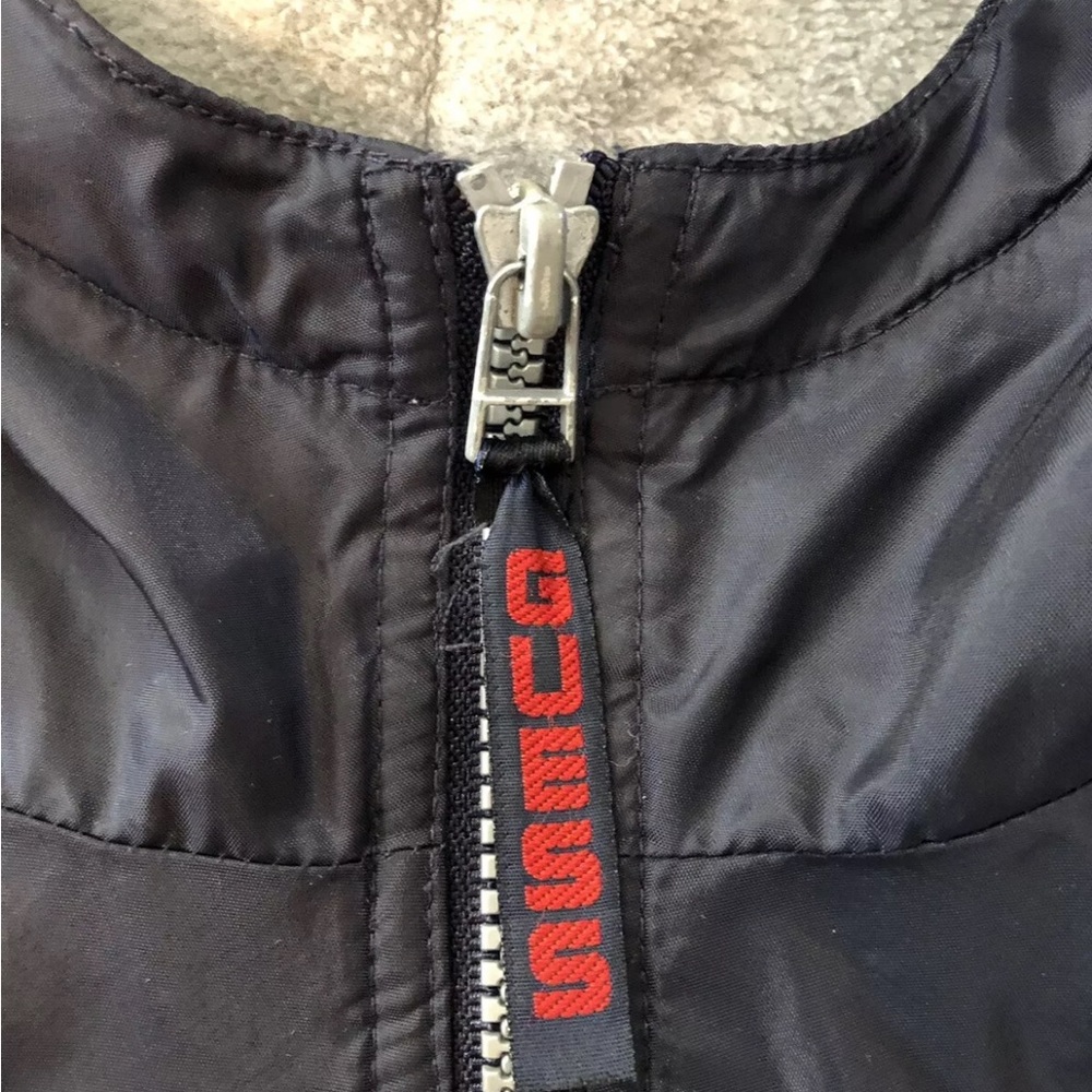 Vintage Guess USA Men’s Navy Lined Windbreaker Jacket With Hood Size Med - Picture 4 of 8